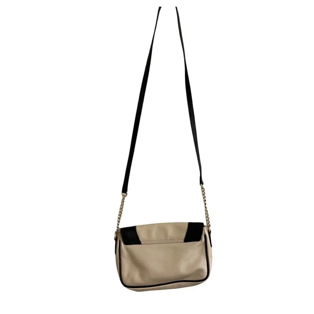 Kate Spade Primrose Hill Little Kaelin Crossbody Cream & Black Leather Bow